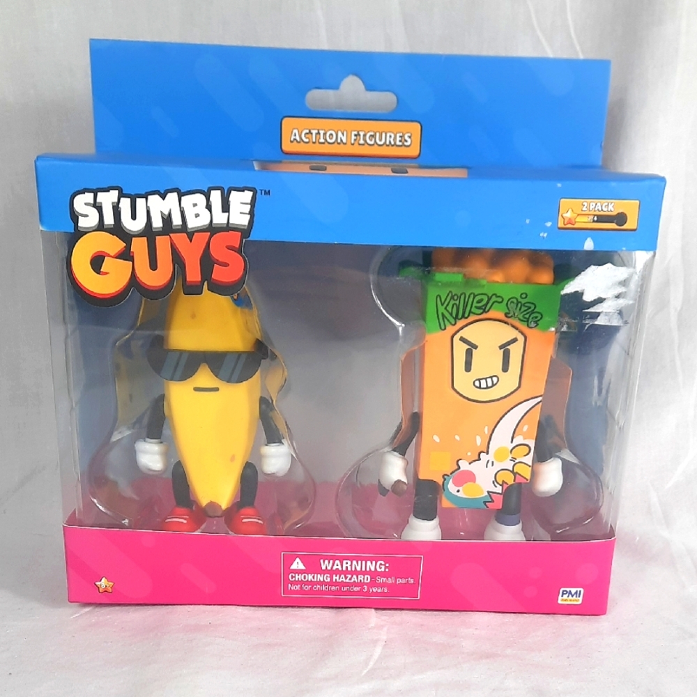 Stumble Guys Action figures 2 Pack Banana Guy and Cereal Killer Figures NEW